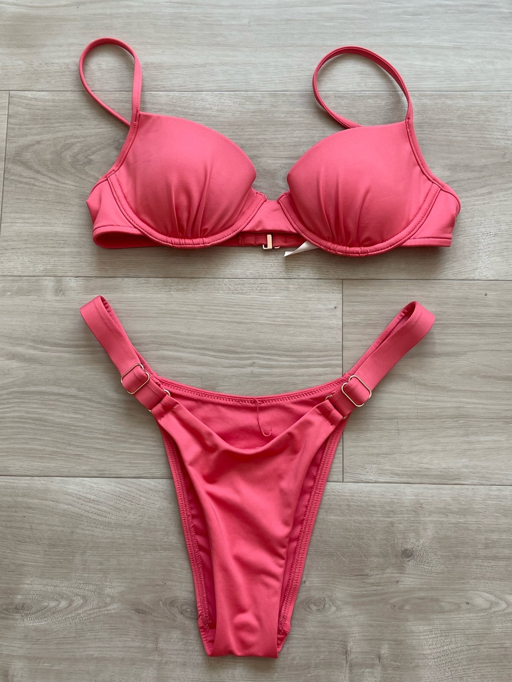 Victoria's Secret Coral Pink Padded Bikini Set